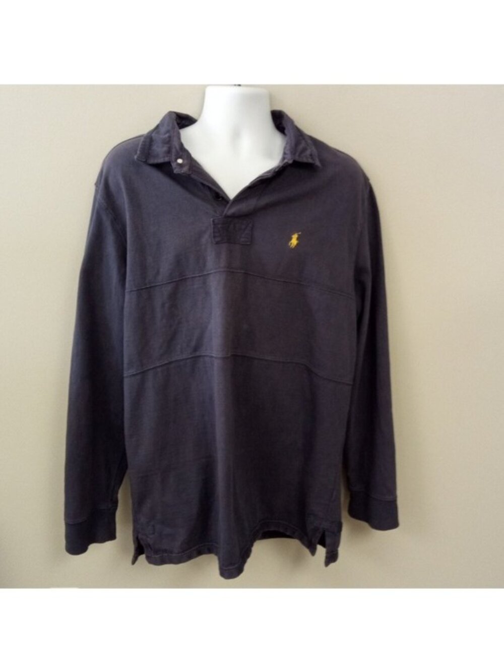 Polo Ralph Lauren Blue Collared Custom Fit Shirt XXL